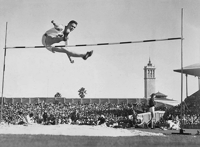 High jumper at the 1938 Empire Games