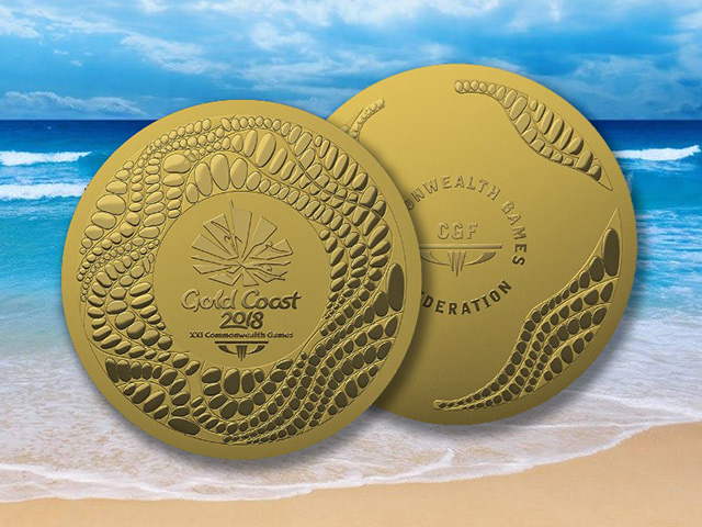 the 2018 Commonwealth Games medal design 