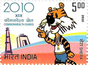 Shera the Tiger on a stamp