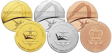 the 2006 Commonwealth Games medal design 