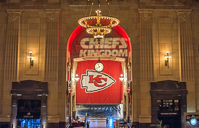 Super Bowl celebreation banner