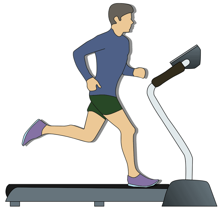 treadmill running man
