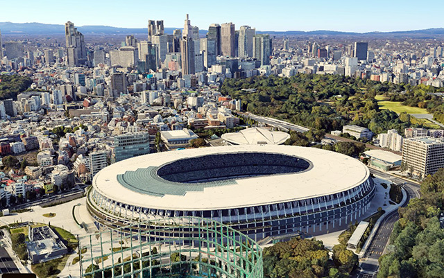 The Tokyo new national stadium (Olympic Stadium)