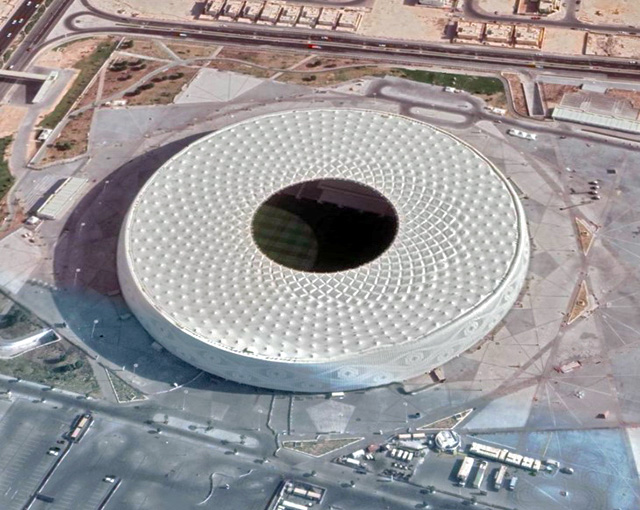 View of Qatar's Al Thumama Stadium
