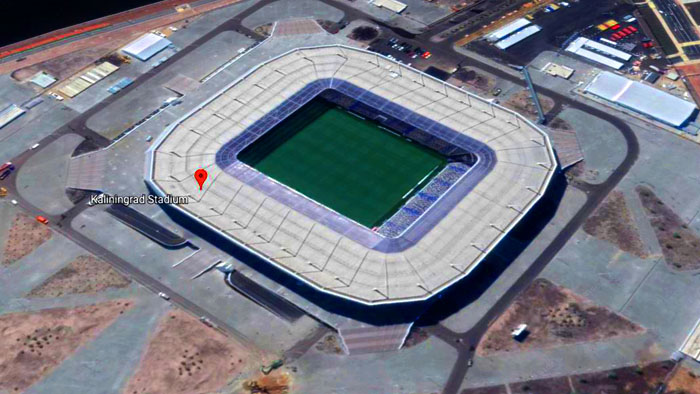 View of Kaliningrad Stadium, Russia