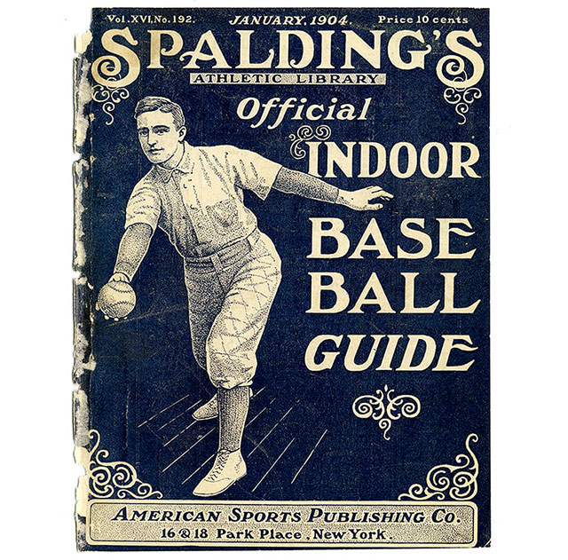 Cover of Spalding's Indoor Base Ball Guide from 1904