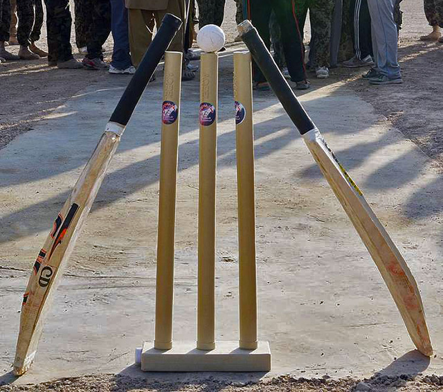 wicket and bats