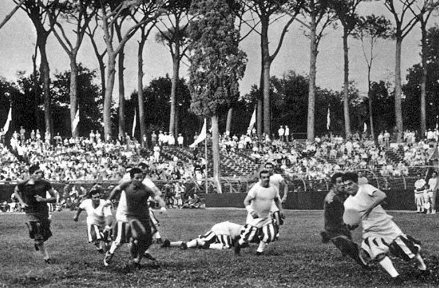 The Florentine Football Match played in the Piazza di Siena