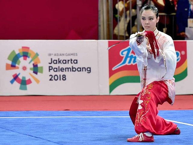 Lindswell Kwok at the 2018 Asian Games