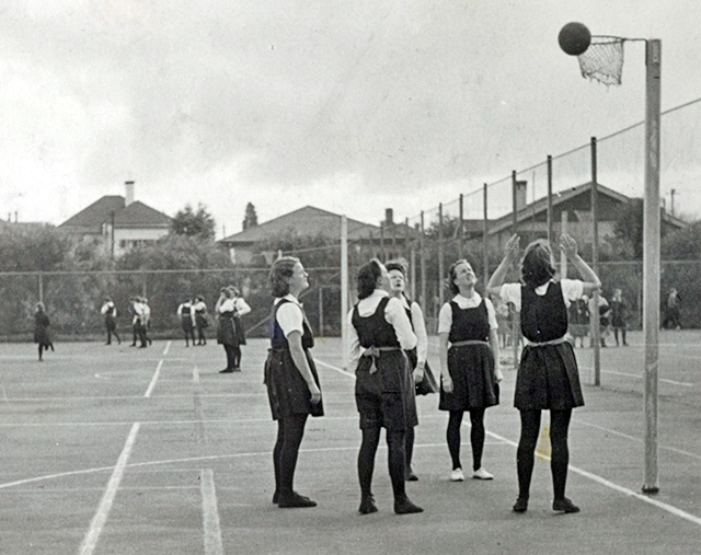 school netball game in New Zealand