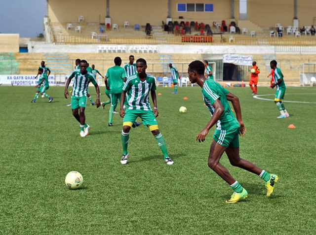 the Somali National team training