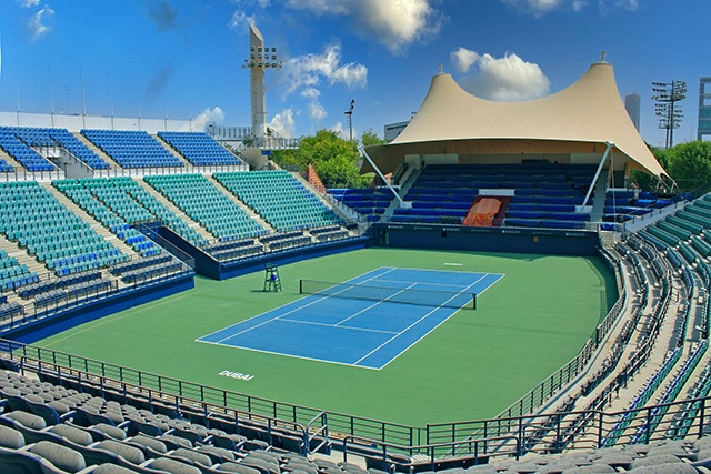 Dubai tennis stadium