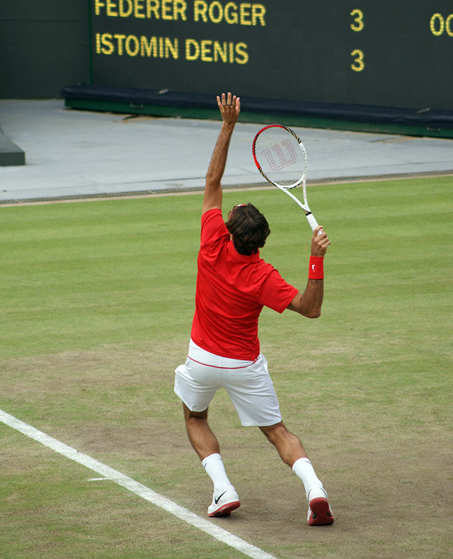Federer at Wimbeldon
