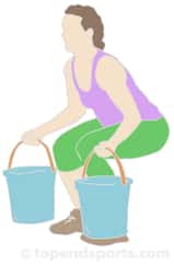 Home Bucket Squat Exercise