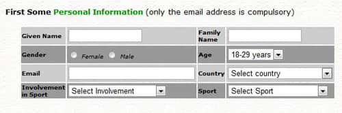 personal information
