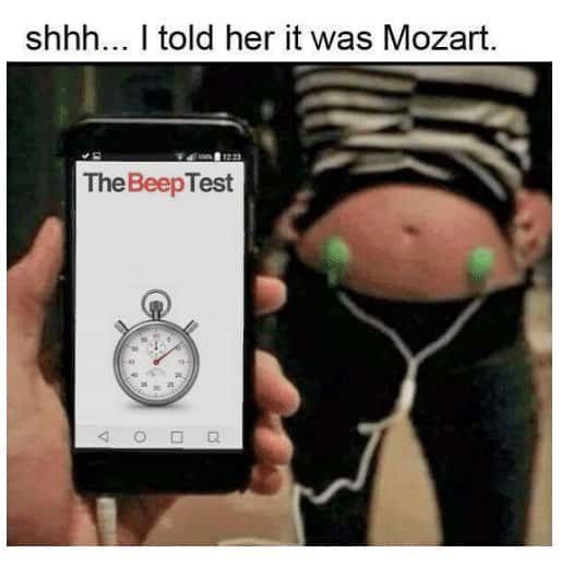 Beep test meme