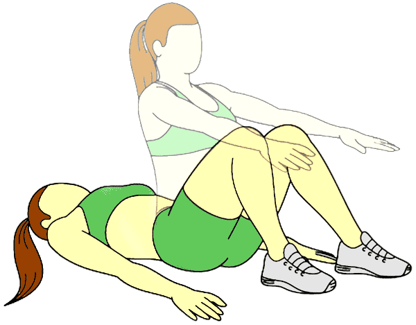 curl up exercise technique for beep test