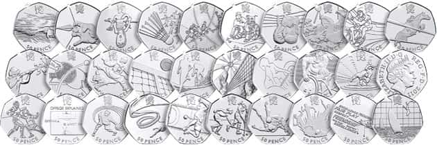London Olympics coin set 2012