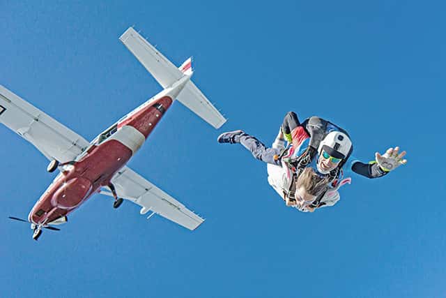 skydiving