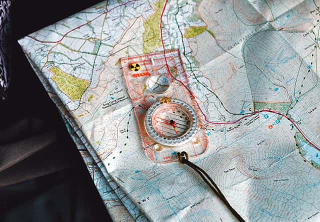 map and compass