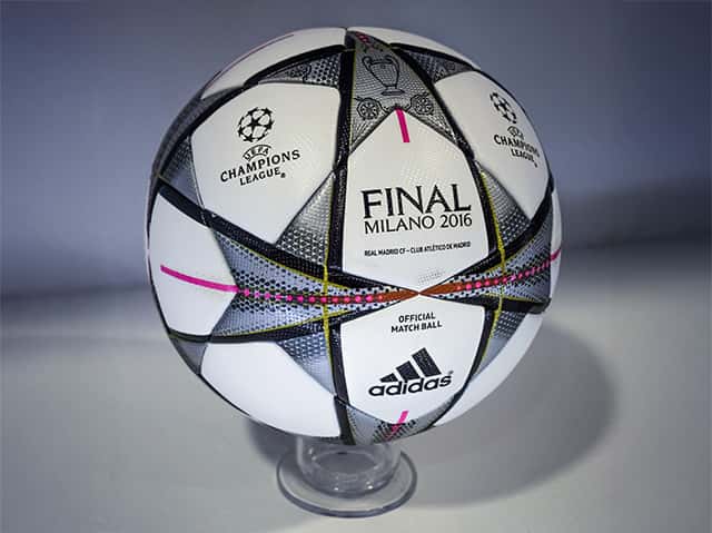 ball from the Champions League final in Milan