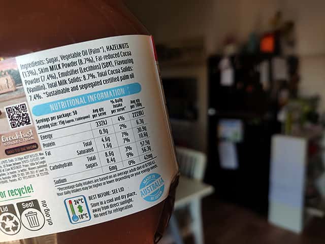 food label