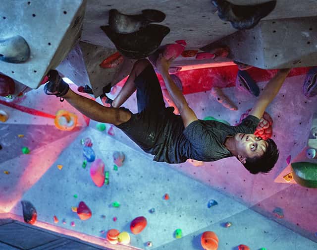 bouldering climbing route
