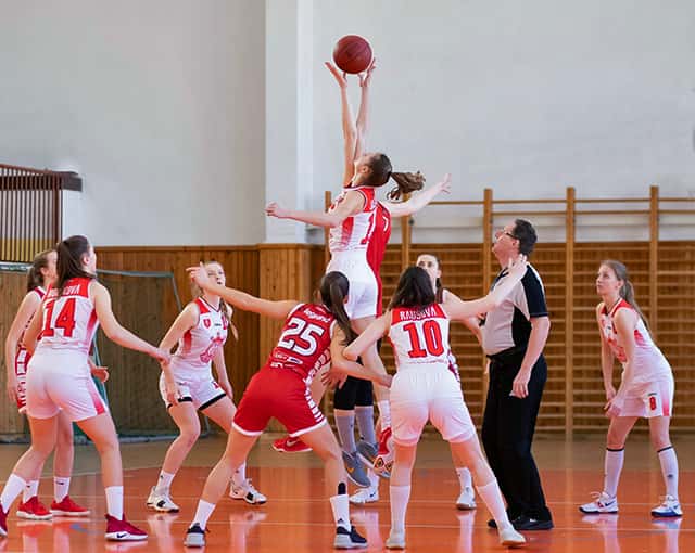 a jump ball starts the game