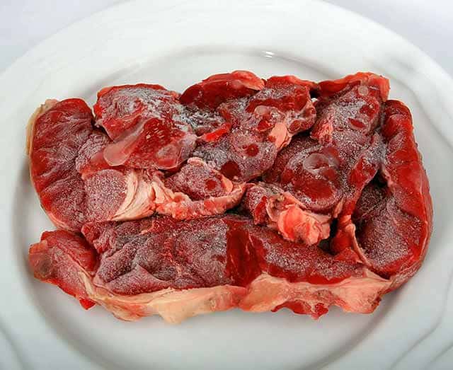 a plate of meat