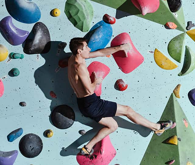 indoor wall climbing