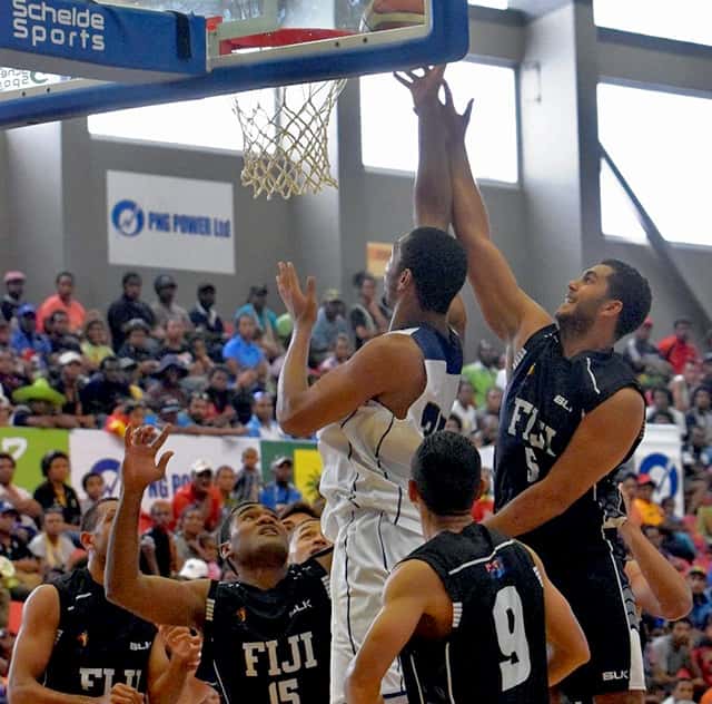 Fiji v Guam basketball at the 2015 Pacific Games