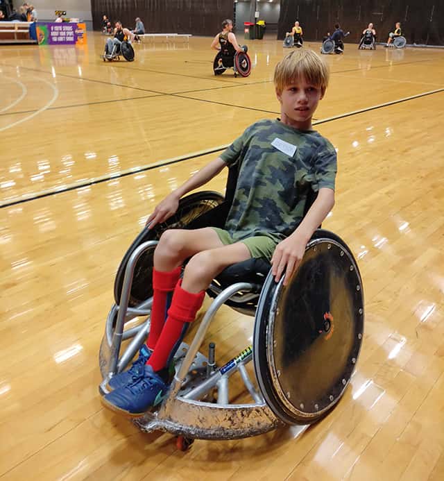 Jetson trying out wheelchair rugby