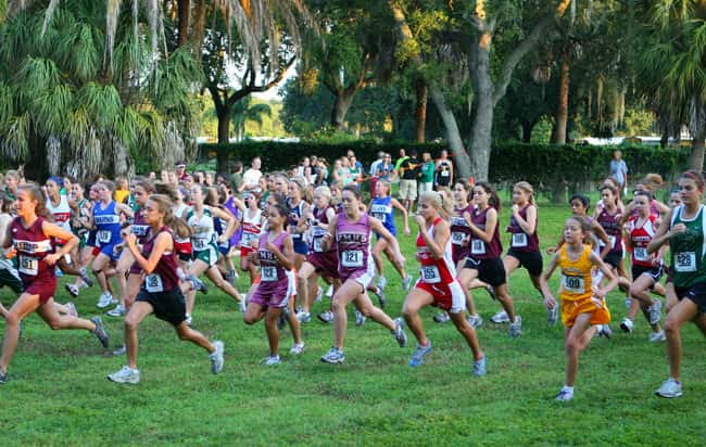 cross-country running race