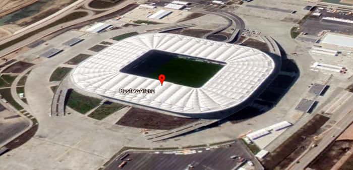 View of Rostov Arena in Rostov-on-Don, Russia