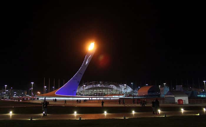 sochi flame and stadium