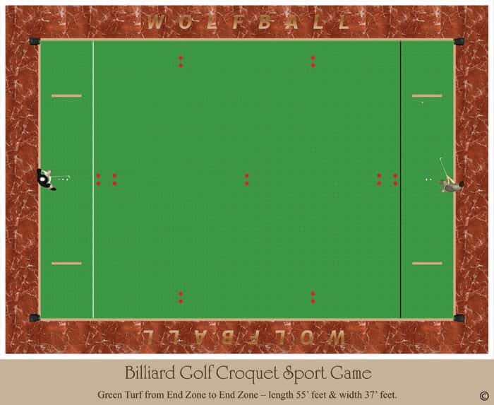 Billiard Golf Croquet Game