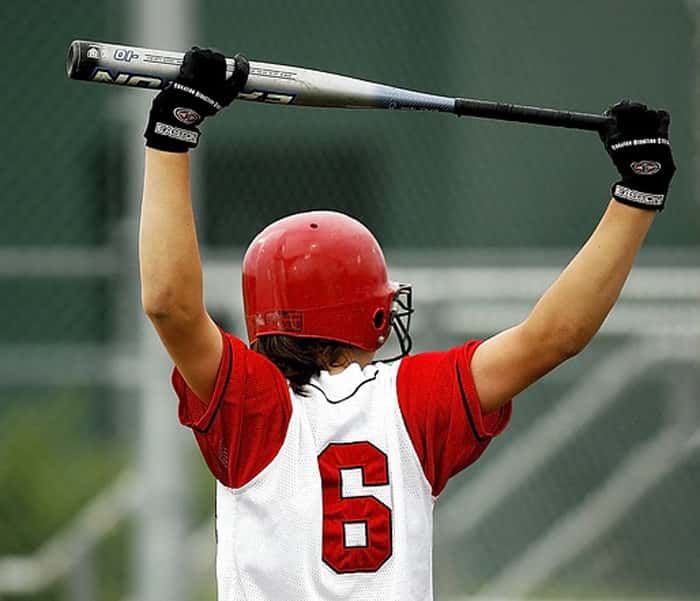 softball upper body stretch