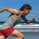 beach sprinting at the beach