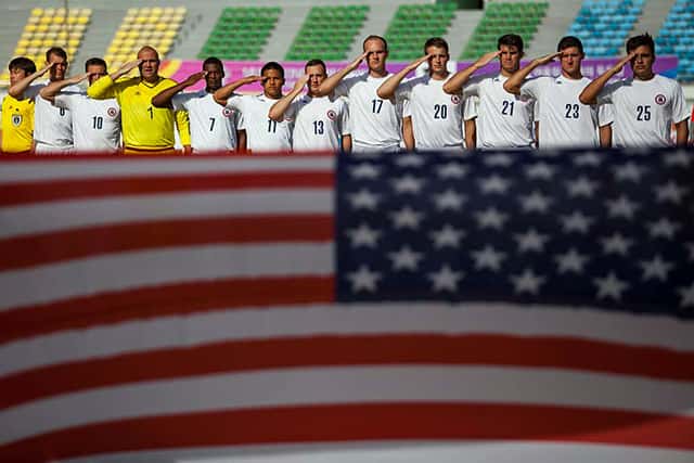 FIFA World Cup team USA celebrating