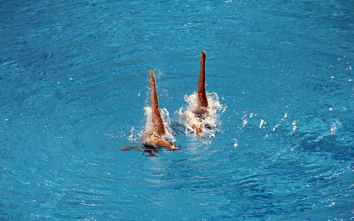 synchronized swimmers
