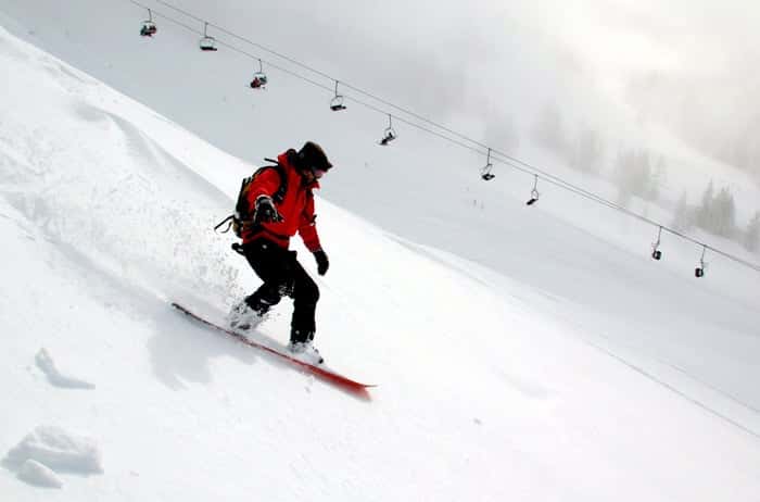 Winter sports snowboarding in New Zealand