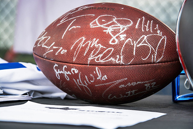 a signed football