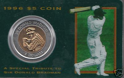 Bradman $5 1996 coin