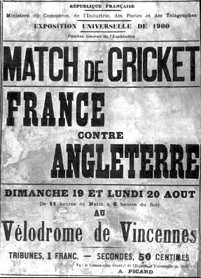 1900 olympic cricket poster
