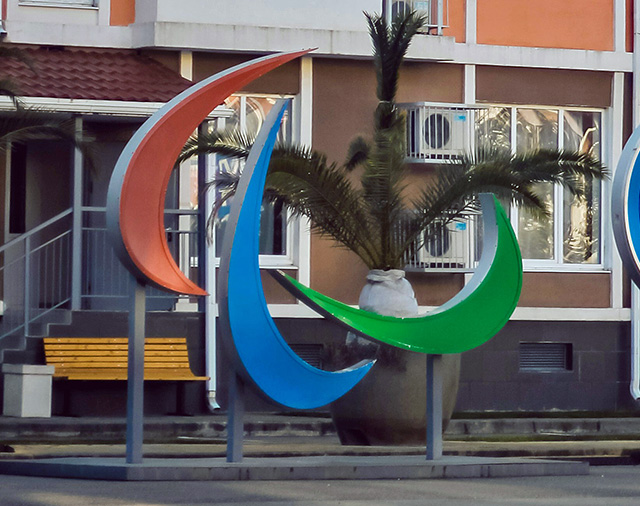 the Paralympic symbol