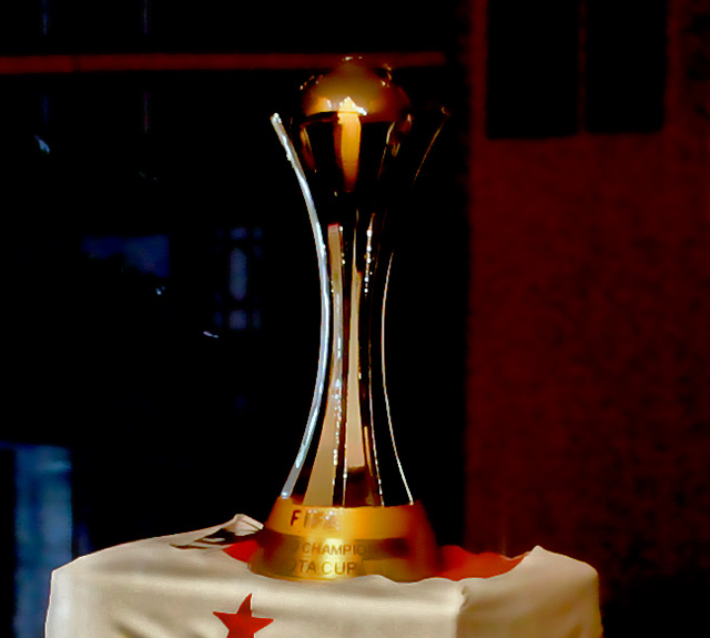 São Paulo's winning trophy from the 2005 FIFA Club World Championship