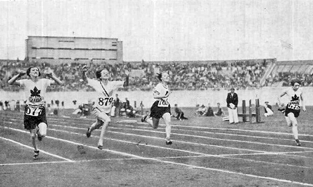 The 100m ladies final from 1928
