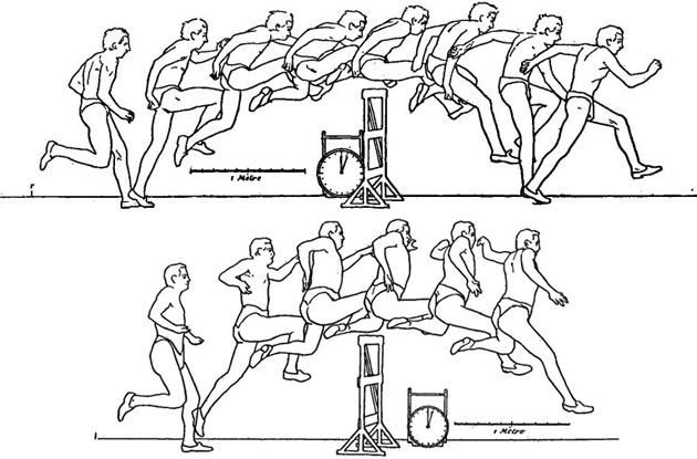 Comparison of hurdling technique