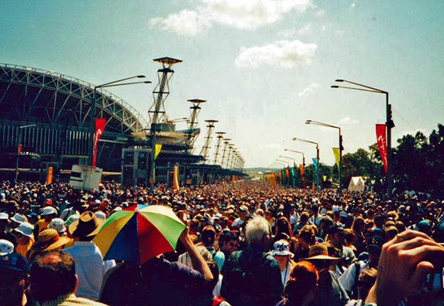 Huge crowd at Sydney Olympic Park