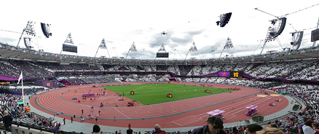 View of London's Olympic Stadium